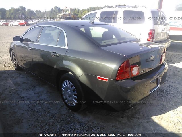 1G1ZG57B284200964 - 2008 CHEVROLET MALIBU LS ნაცრისფერი ფოტო 3