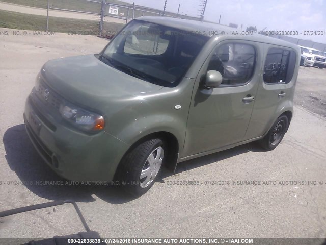 JN8AZ28R69T124637 - 2009 NISSAN CUBE S/SL GREEN photo 2