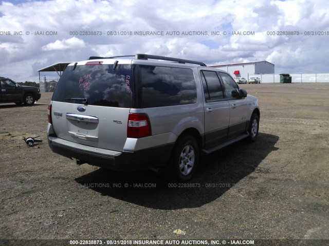 1FMFK15527LA05994 - 2007 FORD EXPEDITION EL XLT SILVER photo 4