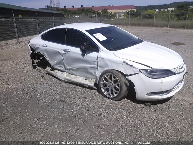 1C3CCCEG8FN500709 - 2015 CHRYSLER 200 C WHITE photo 1