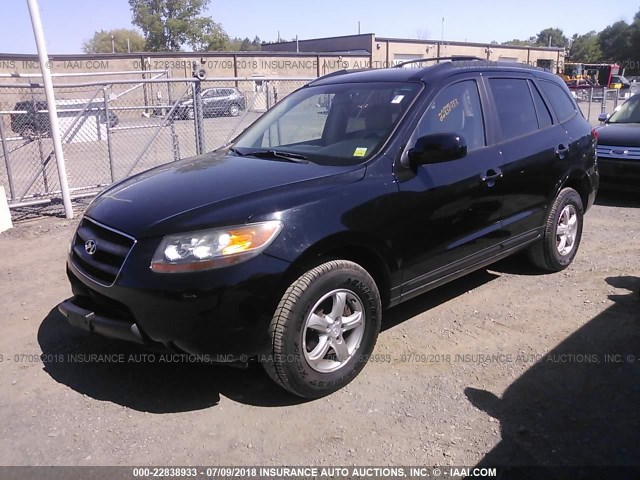 KM8SG73DX7U148005 - 2007 HYUNDAI SANTA FE GLS BLACK photo 2