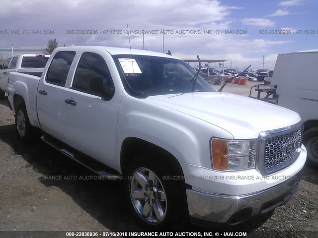 3GTP1VE09CG116685 - 2012 GMC SIERRA C1500 SLE WHITE photo 1