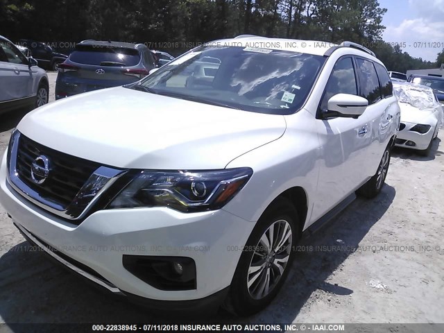 5N1DR2MN7JC635575 - 2018 NISSAN PATHFINDER S/SV/SL/PLATINUM 白色 照片 2