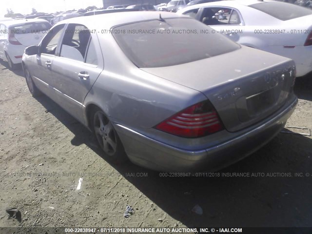 WDBNG70J24A400367 - 2004 MERCEDES-BENZ S 430 SILVER photo 3