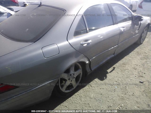 WDBNG70J24A400367 - 2004 MERCEDES-BENZ S 430 SILVER photo 6
