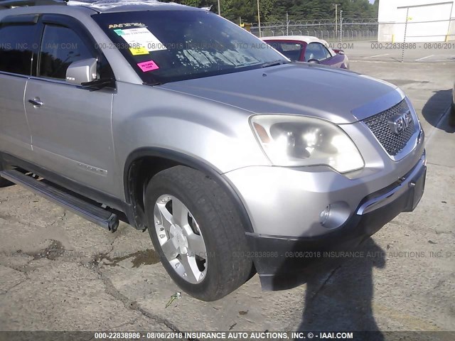 1GKER23727J114011 - 2007 GMC ACADIA SLT-1 SILVER photo 6