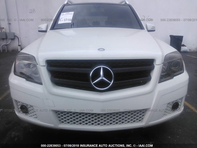 WDCGG8HB9AF399126 - 2010 MERCEDES-BENZ GLK 350 4MATIC WHITE photo 6