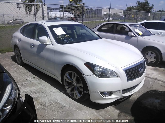 JN1AY1AP8BM520055 - 2011 INFINITI M56 WHITE photo 1