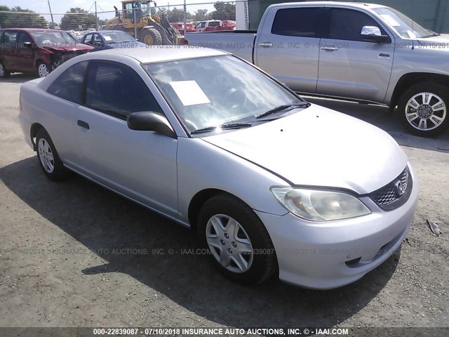 1HGEM21165L017289 - 2005 HONDA CIVIC DX VP SILVER photo 1