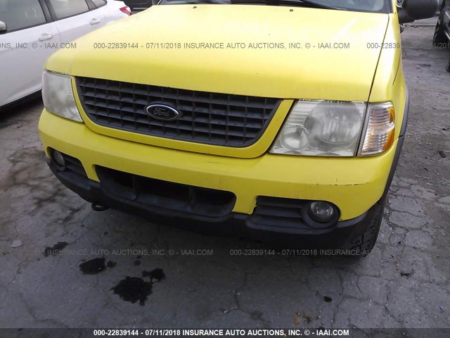 1FMZU63K53UA27621 - 2003 FORD EXPLORER XLT/XLT SPORT/NBX 黄色 照片 6