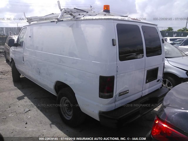 1FTNE24L28DA83071 - 2008 FORD ECONOLINE E250 VAN WHITE photo 3