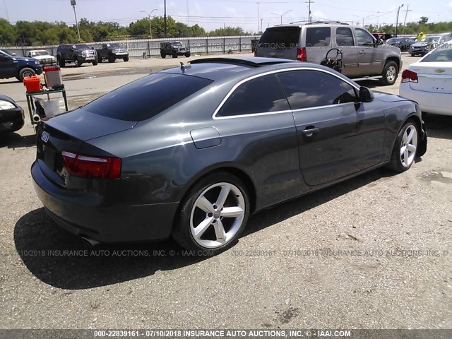 WAUDK78T69A038856 - 2009 AUDI A5 QUATTRO BLUE photo 4