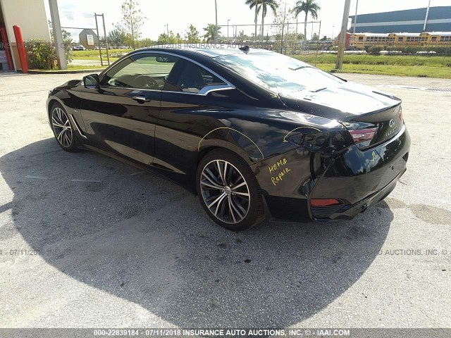 JN1EV7EKXJM341655 - 2018 INFINITI Q60 LUXE 300/SPORT 300 BLACK photo 3