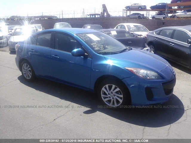 JM1BL1V85C1663633 - 2012 MAZDA 3 I BLUE photo 1