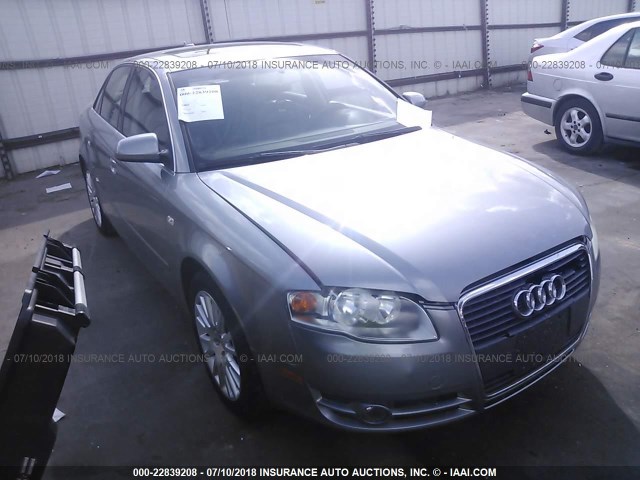 WAUAF78E26A144435 - 2006 AUDI A4 2/TURBO SILVER photo 1