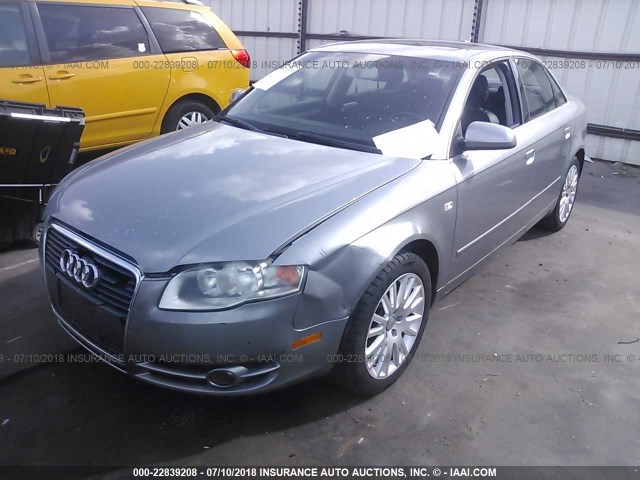 WAUAF78E26A144435 - 2006 AUDI A4 2/TURBO SILVER photo 2