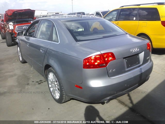 WAUAF78E26A144435 - 2006 AUDI A4 2/TURBO SILVER photo 3