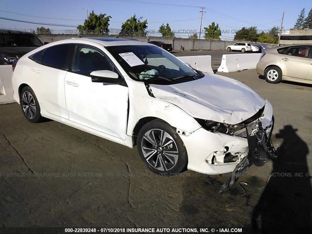 19XFC1F74GE201557 - 2016 HONDA CIVIC EXL WHITE photo 1