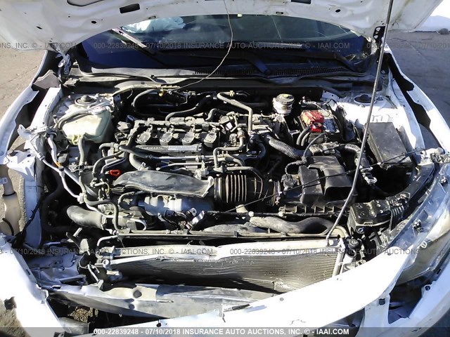 19XFC1F74GE201557 - 2016 HONDA CIVIC EXL WHITE photo 10