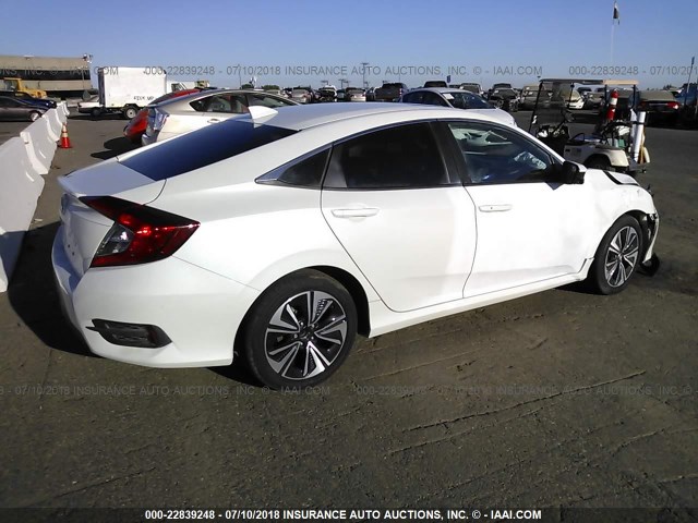19XFC1F74GE201557 - 2016 HONDA CIVIC EXL WHITE photo 4