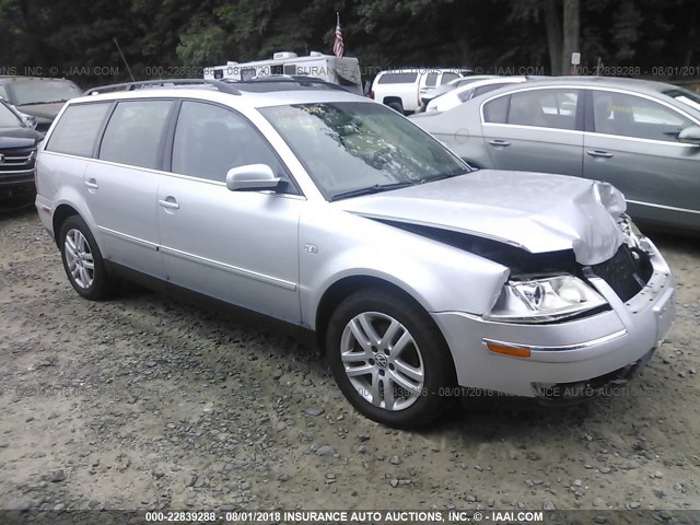 WVWYH63B94E018033 - 2004 VOLKSWAGEN PASSAT GLX 4MOTION SILVER photo 1