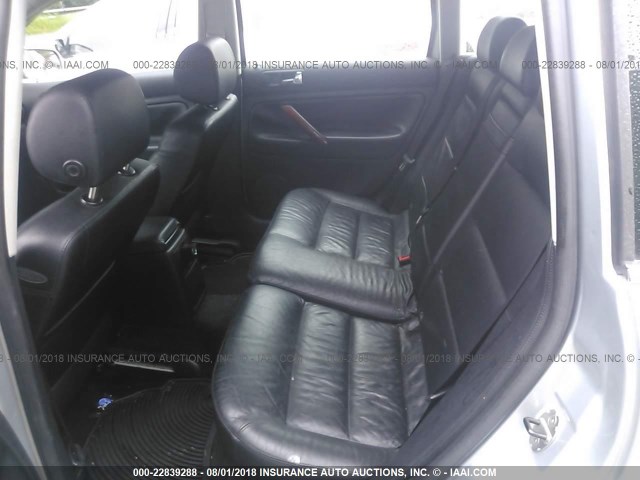 WVWYH63B94E018033 - 2004 VOLKSWAGEN PASSAT GLX 4MOTION SILVER photo 8