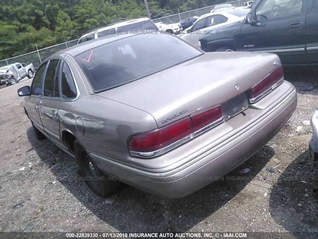 2FALP73W5SX132621 - 1995 FORD CROWN VICTORIA  BROWN photo 3