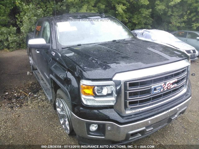 3GTU2VEC5EG329436 - 2014 GMC SIERRA K1500 SLT BLACK photo 1