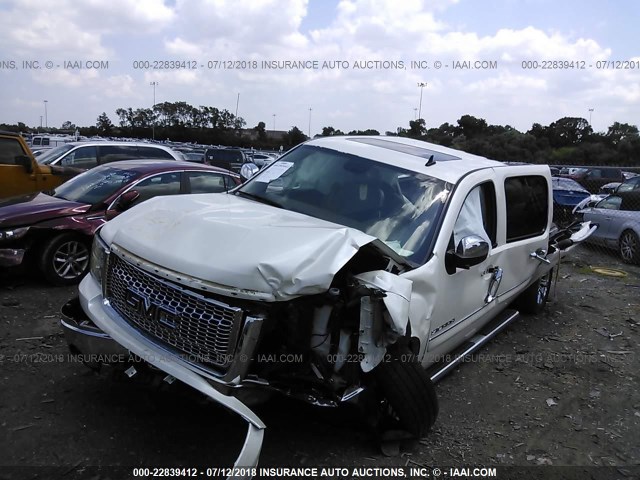 3GTP2WE34BG396561 - 2011 GMC SIERRA K1500 SLT WHITE photo 2