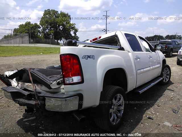 3GTP2WE34BG396561 - 2011 GMC SIERRA K1500 SLT WHITE photo 4