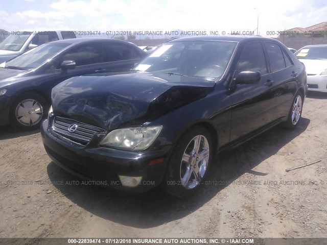 JTHBD182710021050 - 2001 LEXUS IS 300 BLACK photo 2