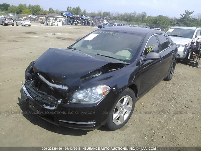 1G1ZG57B39F153367 - 2009 CHEVROLET MALIBU LS BLACK photo 2