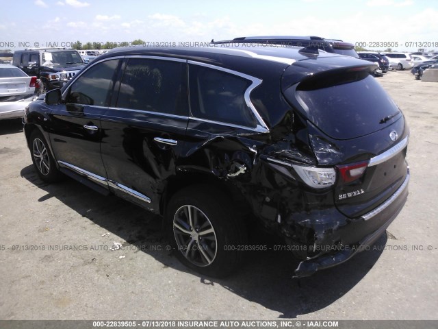 5N1DL0MM1JC529376 - 2018 INFINITI QX60 BLACK photo 3