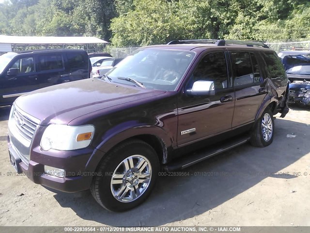 1FMEU758X6UB22699 - 2006 FORD EXPLORER LIMITED 勃艮第红 照片 2