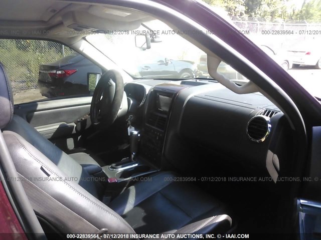 1FMEU758X6UB22699 - 2006 FORD EXPLORER LIMITED 勃艮第红 照片 5