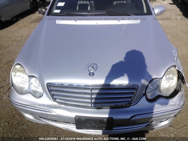 WDBRF92H56F786069 - 2006 MERCEDES-BENZ C GENERATION 2006 280 4MATIC SILVER photo 10