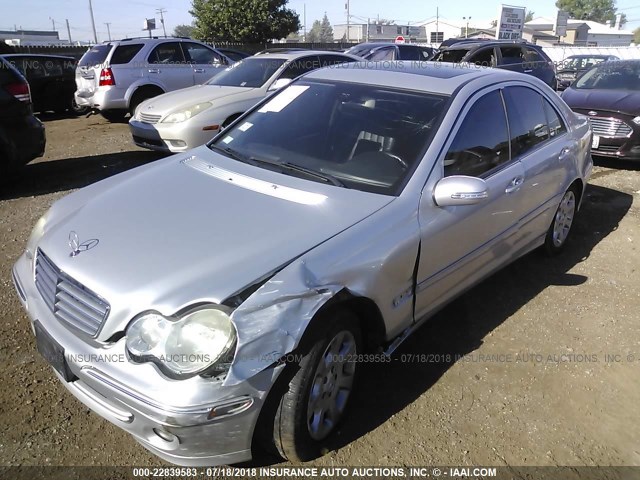 WDBRF92H56F786069 - 2006 MERCEDES-BENZ C GENERATION 2006 280 4MATIC SILVER photo 2