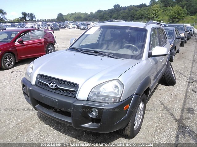 KM8JN72D08U866246 - 2008 HYUNDAI TUCSON SE/LIMITED SILVER photo 2