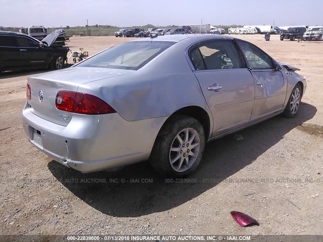 1G4HD57238U104655 - 2008 BUICK LUCERNE CXL SILVER photo 4