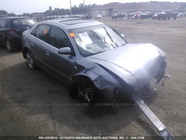 WAUAF78E87A122179 - 2007 AUDI A4 2/TURBO GRAY photo 1