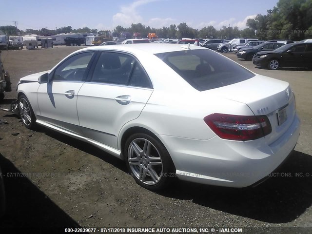 WDDHF8HB2AA140395 - 2010 MERCEDES-BENZ E 350 4MATIC WHITE photo 3