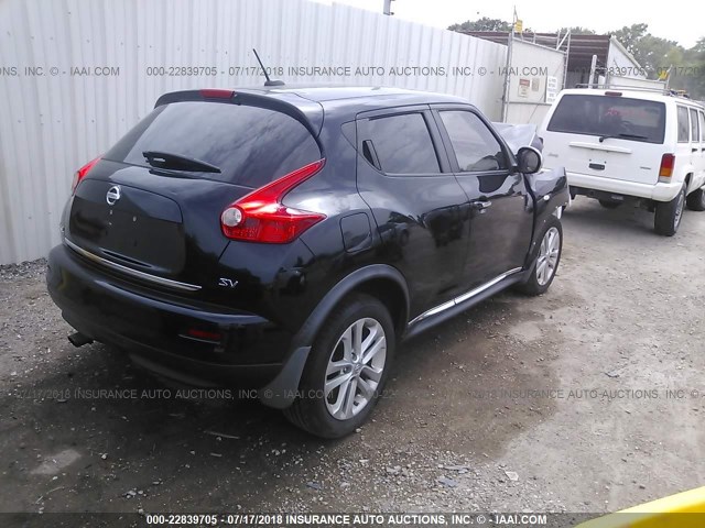 JN8AF5MRXBT006175 - 2011 NISSAN JUKE S/SV/SL BLACK photo 4