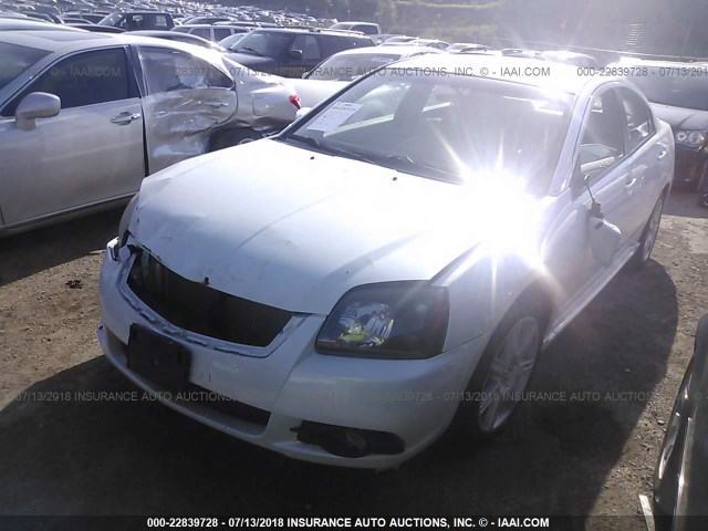 4A32B3FF0AE004857 - 2010 MITSUBISHI GALANT ES/SE WHITE photo 2