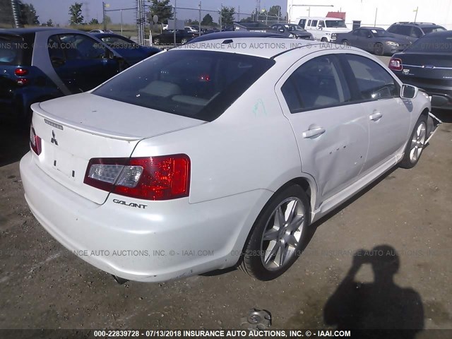 4A32B3FF0AE004857 - 2010 MITSUBISHI GALANT ES/SE WHITE photo 4
