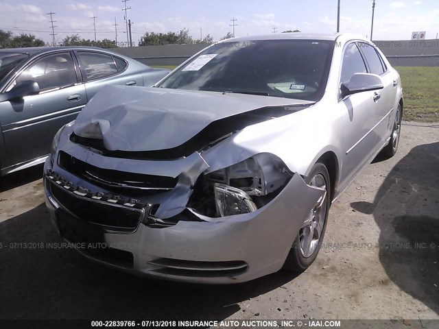1G1ZC5E01CF291185 - 2012 CHEVROLET MALIBU 1LT SILVER photo 2