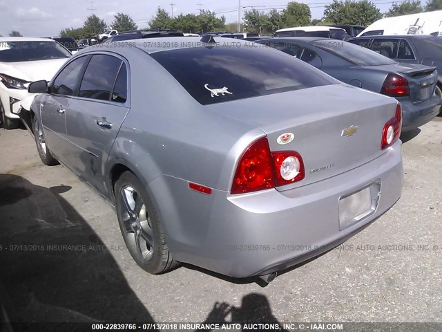 1G1ZC5E01CF291185 - 2012 CHEVROLET MALIBU 1LT SILVER photo 3