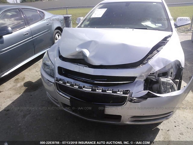 1G1ZC5E01CF291185 - 2012 CHEVROLET MALIBU 1LT SILVER photo 6