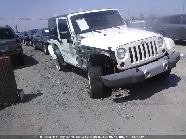 1J4AA5D15AL207706 - 2010 JEEP WRANGLER SAHARA WHITE photo 1