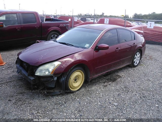 1N4BA41E88C830779 - 2008 NISSAN MAXIMA SE/SL MAROON photo 2