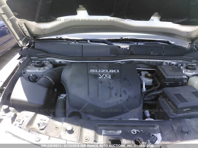 2S3DB117286111604 - 2008 SUZUKI XL7 SILVER photo 10